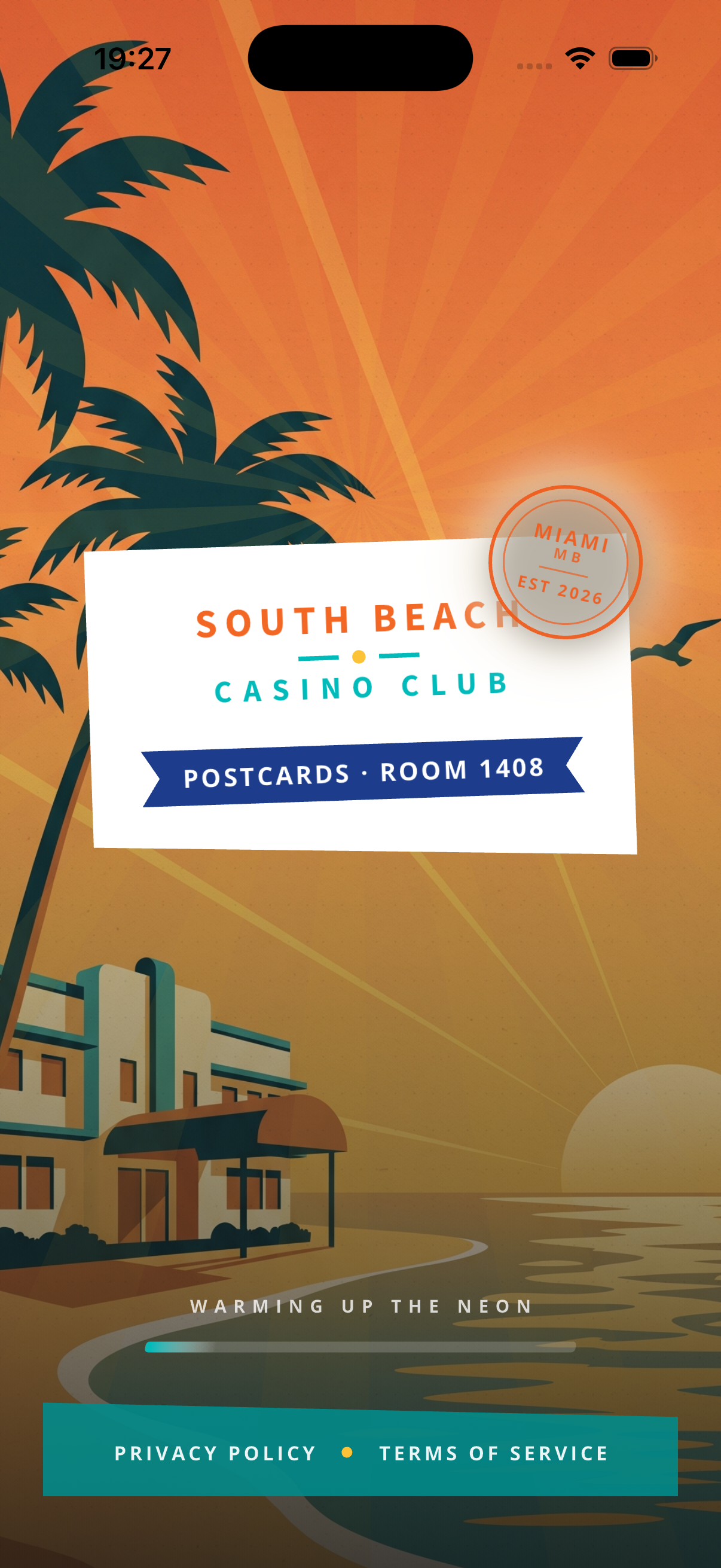 South Beach Casino Club App - Today Screen